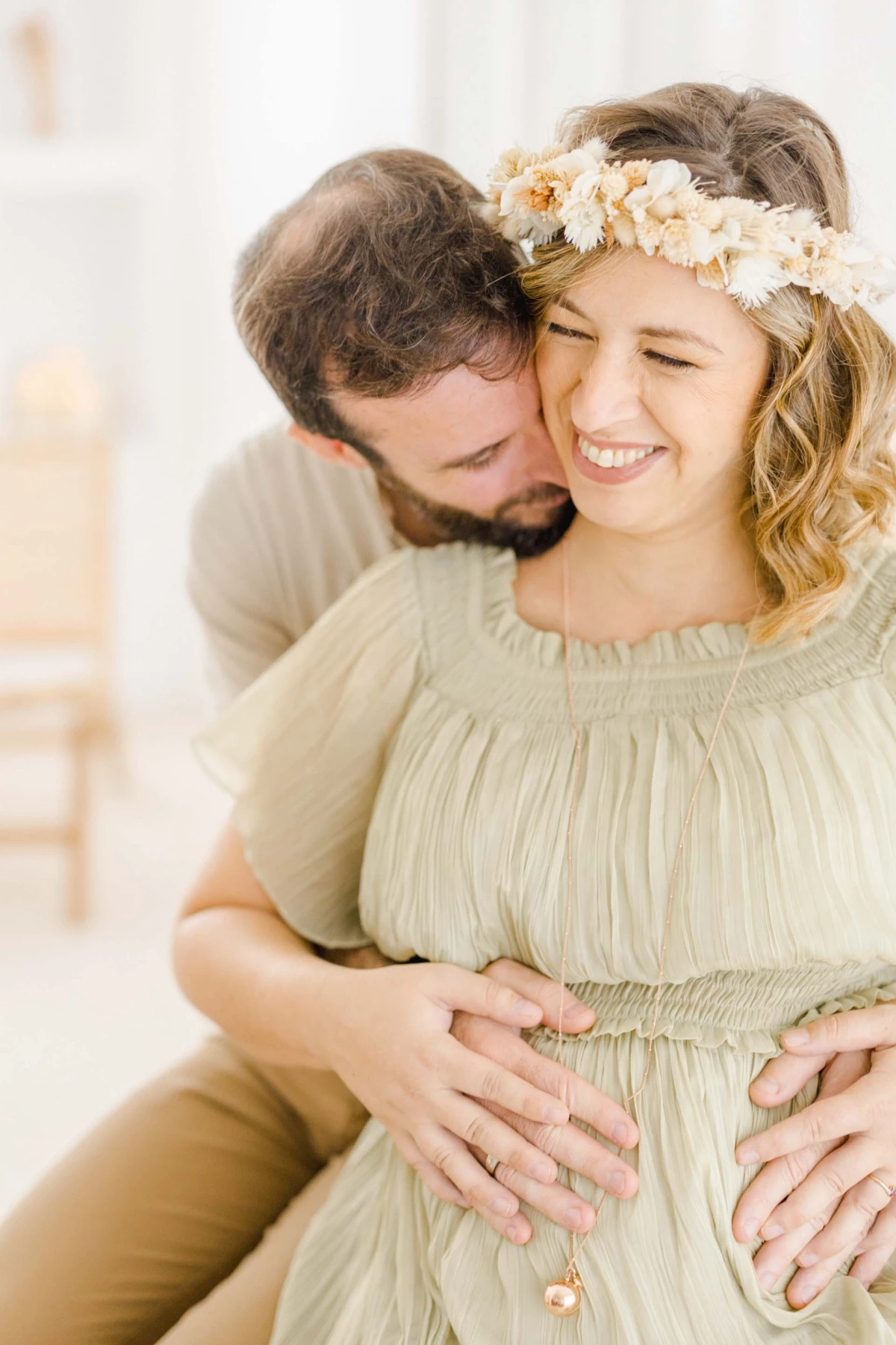 robe bonheur sourire rose bandeau