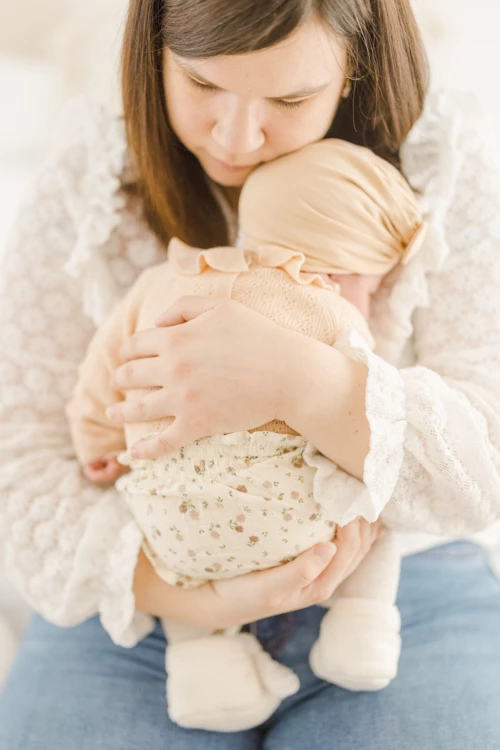 enfant amour bonheur laine gris