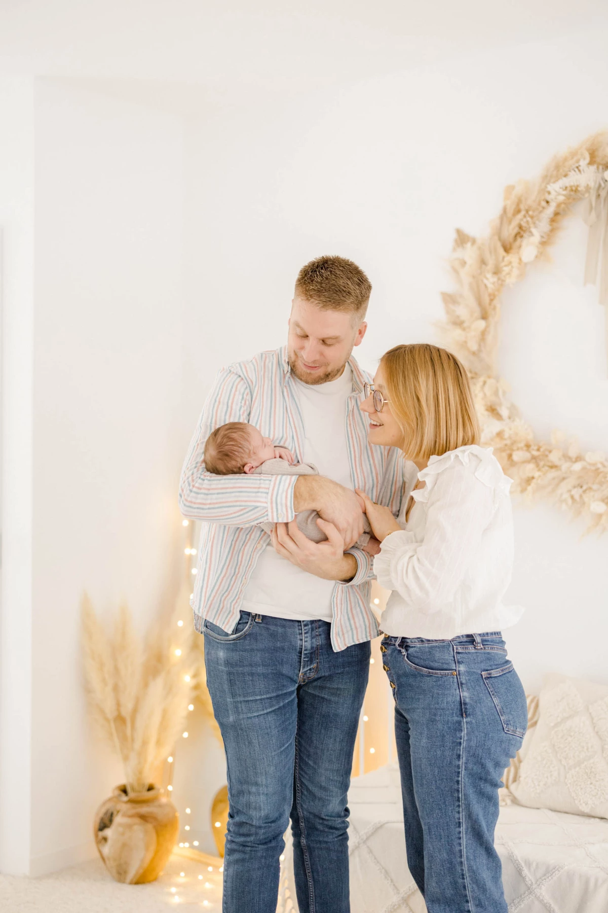 bonheur jeans amour enfant gris