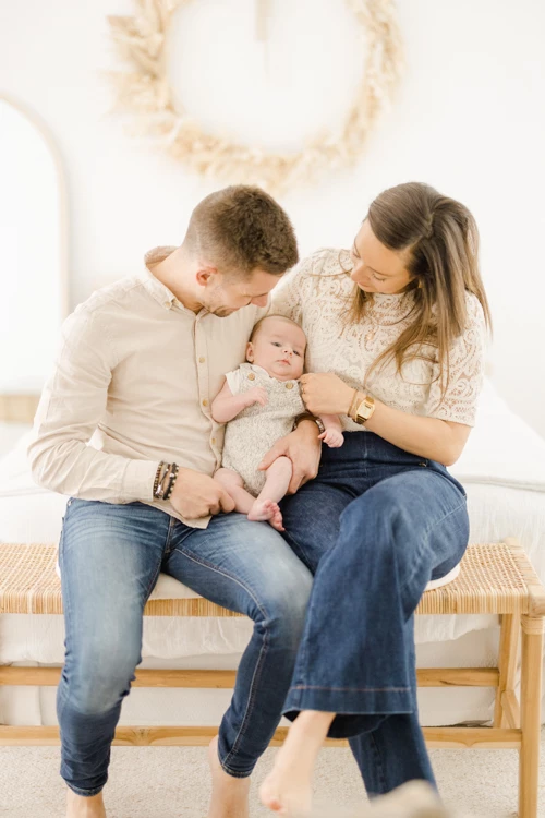 bonheur enfant jeans gris marron