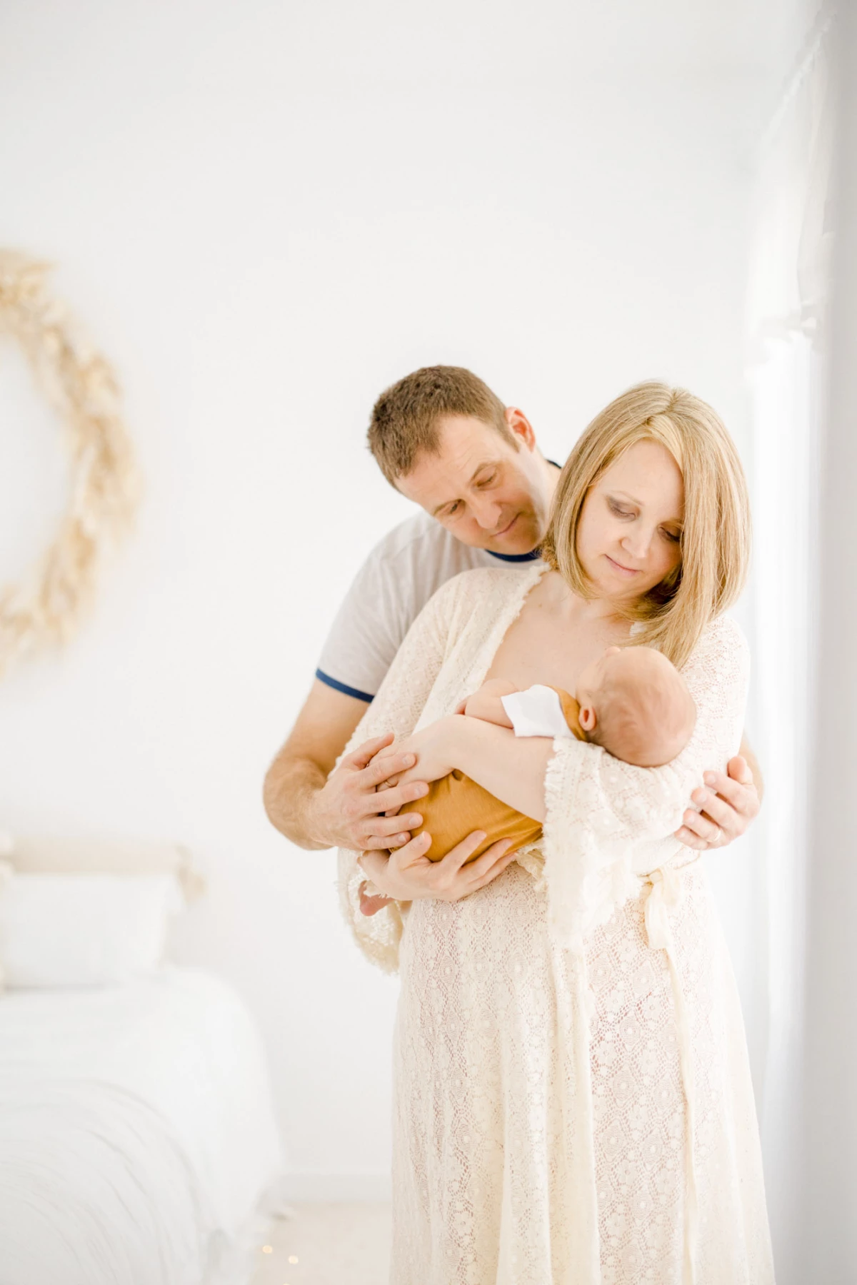 bonheur amour robe câlin enfant