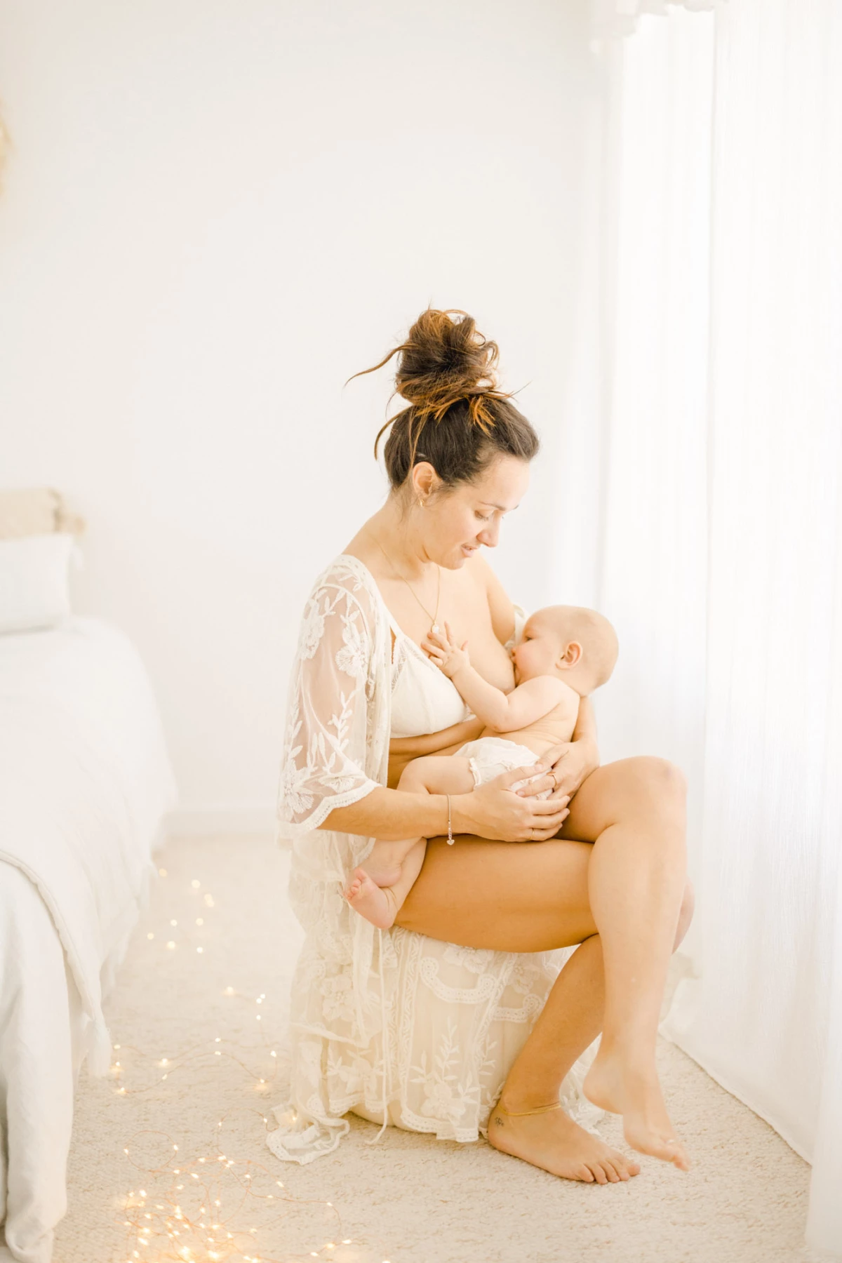 bonheur enfant beige marron gris