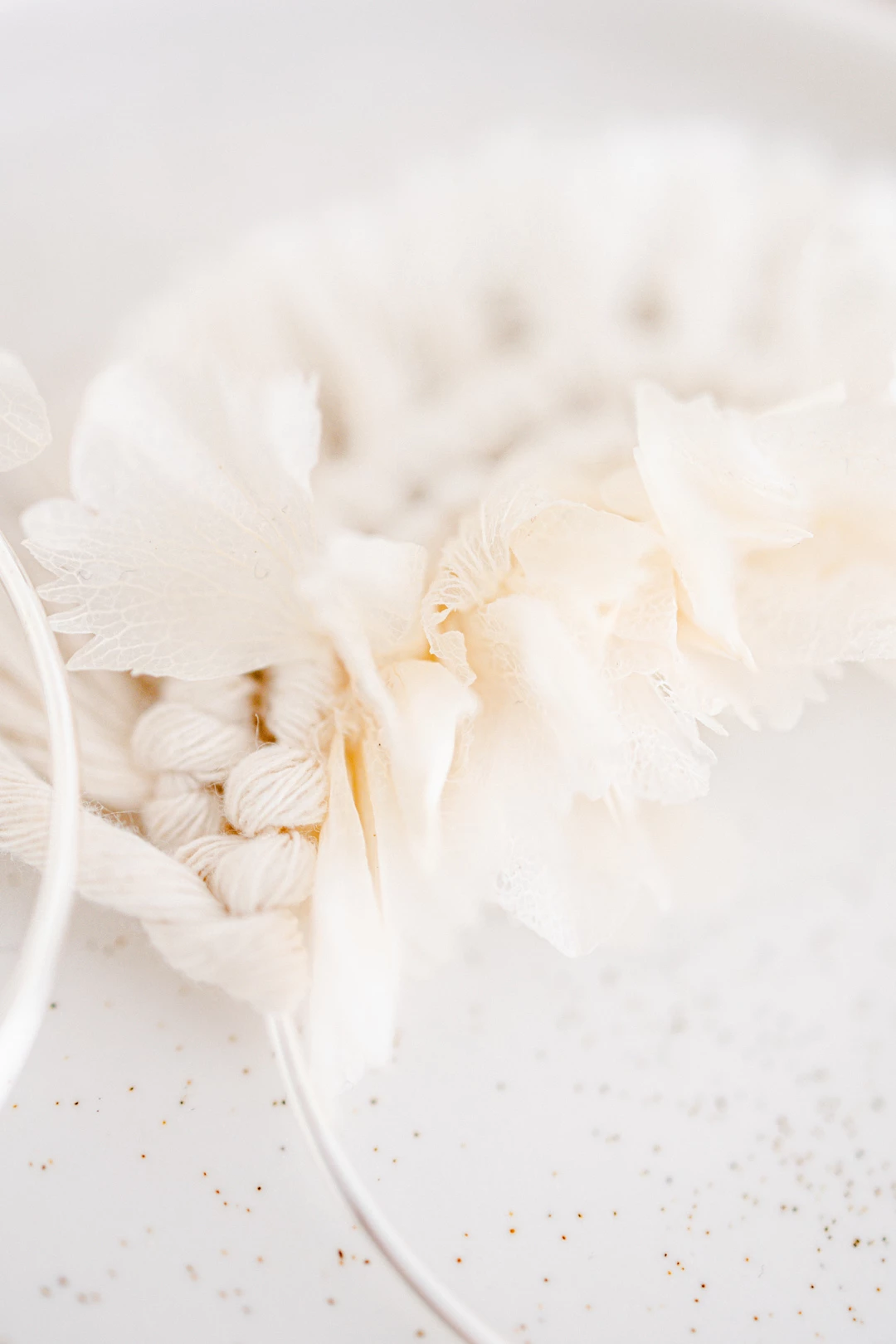 blanc rose bandeau artisanat noeud