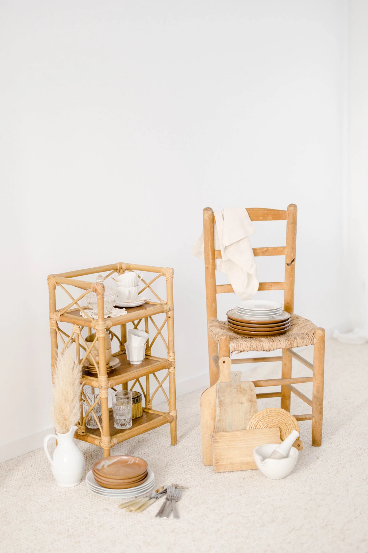 panier meubles osier chaise panier de rangement