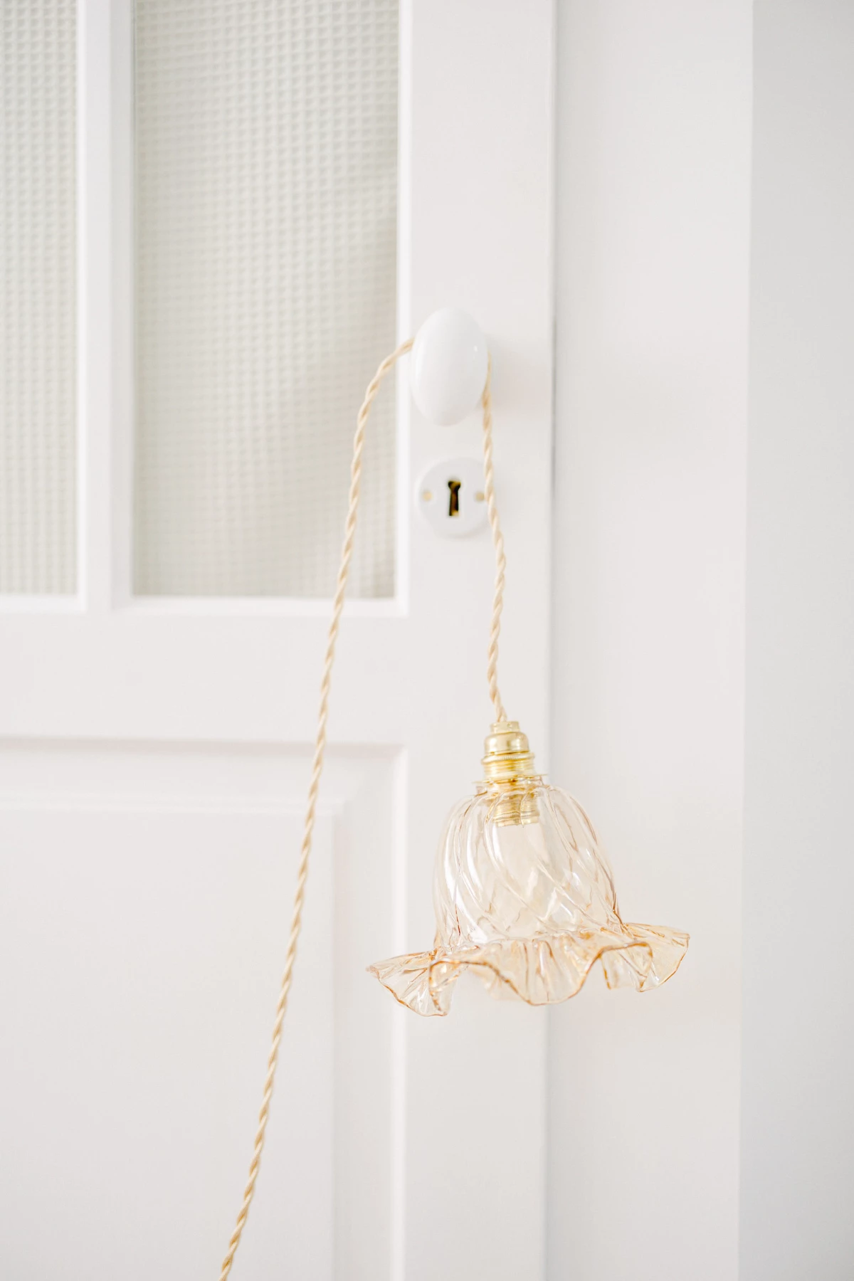 rose luminaire lustre lanterne orange