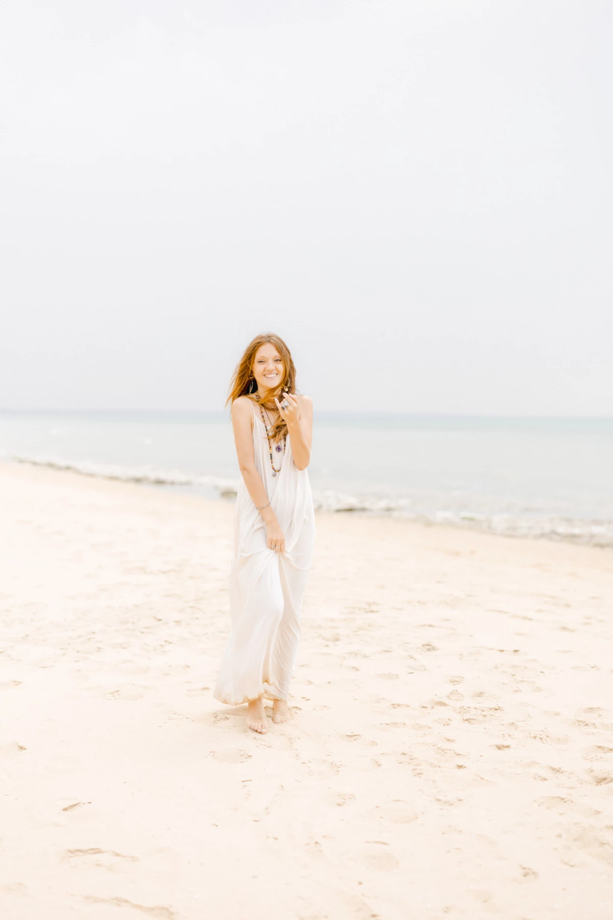 robe bonheur plage mer rose