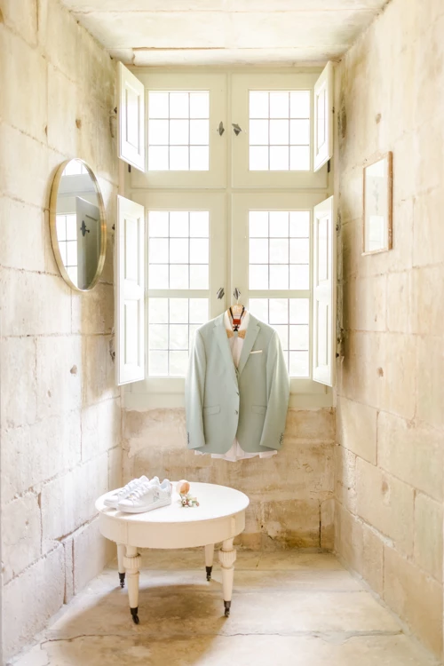 luminaire composition florale marron gris château