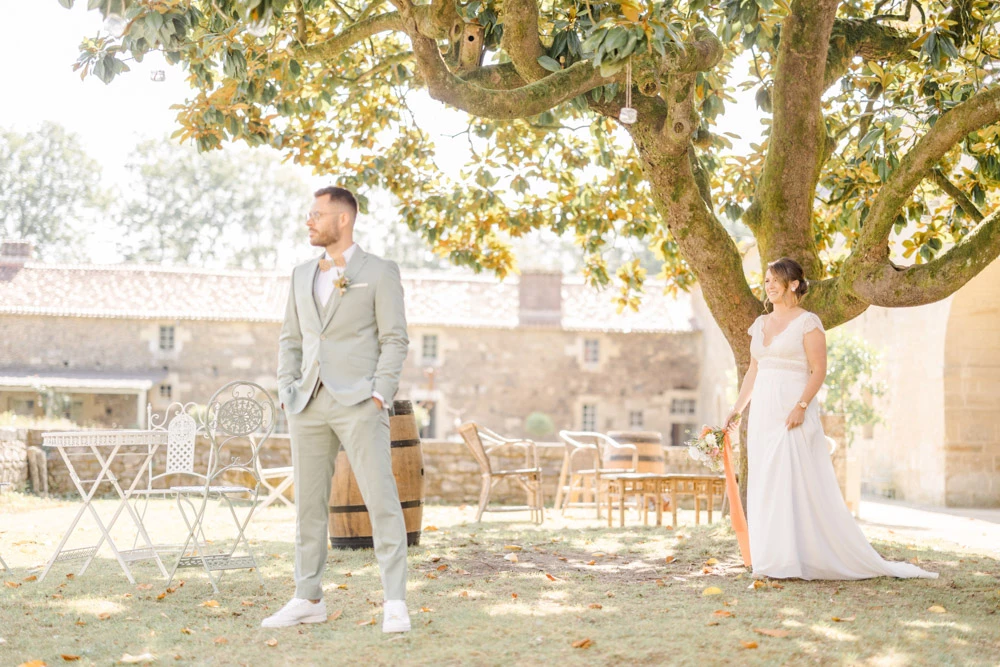 bonheur événement robe mariage marron