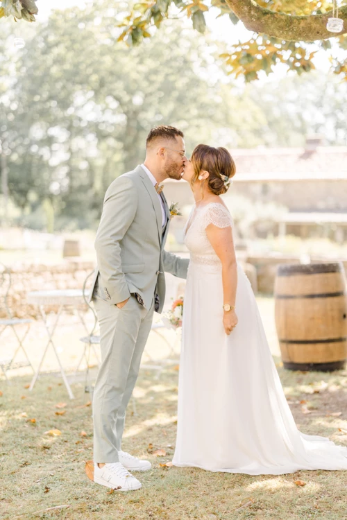 événement robe mariage marron gris