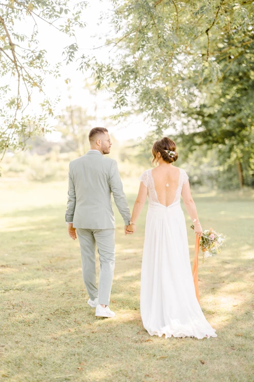 robe événement mariage bonheur marron