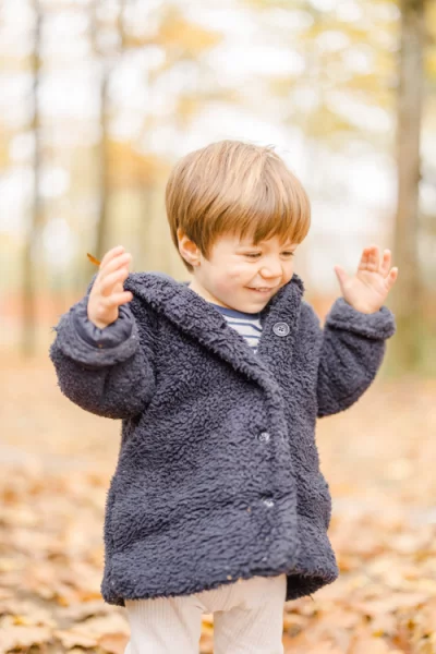 bonheur enfant laine gris marron